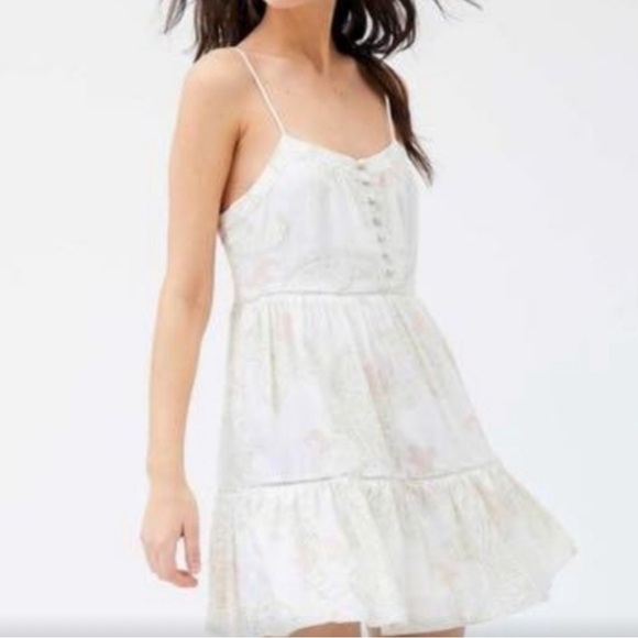 XS - Urban Outfitters Tiered Mini Cami Dress - Picture 2 of 11